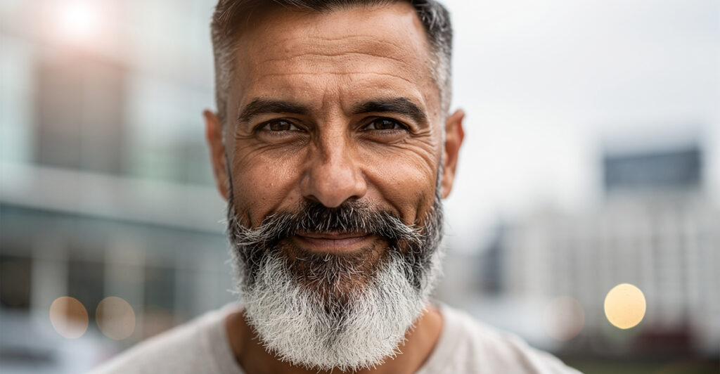 barbe blanche à quel âge