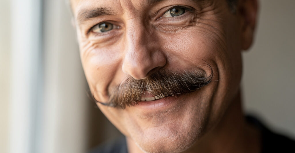 barbe handlebar moustache guidon