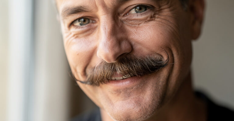 barbe handlebar moustache guidon