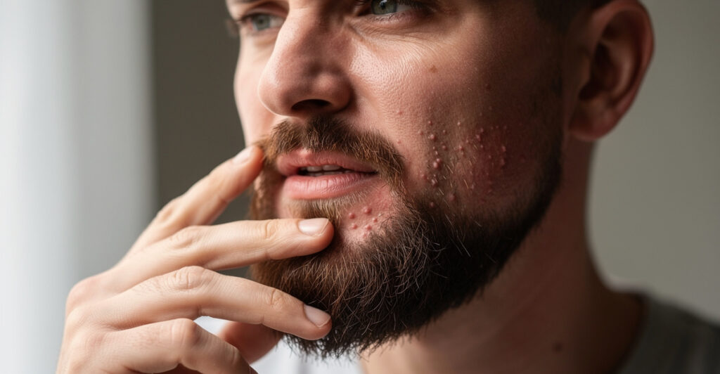 barbe qui gratte que faire