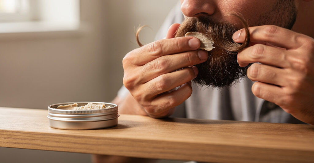 cire à moustache utilisation