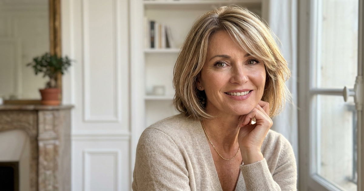 coupe mi longue 50 ans chic