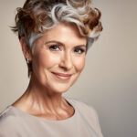 idées coupes courtes et frisées femmes 50 ans