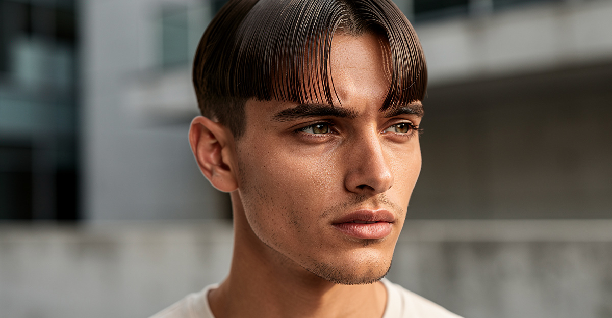 middle part homme