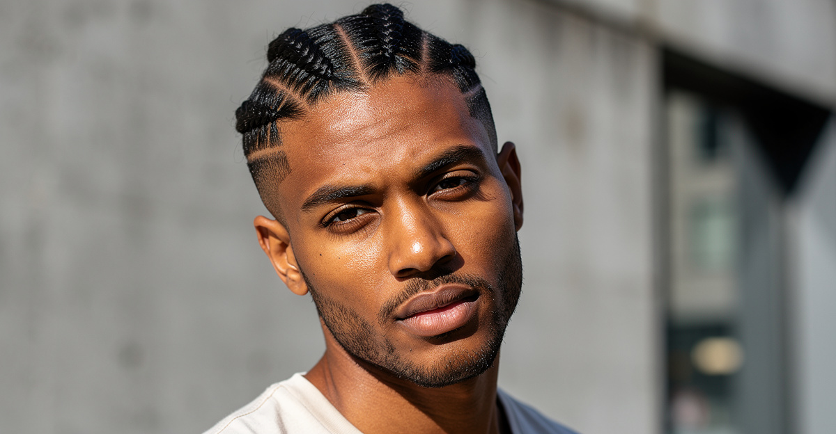 tresse collée homme