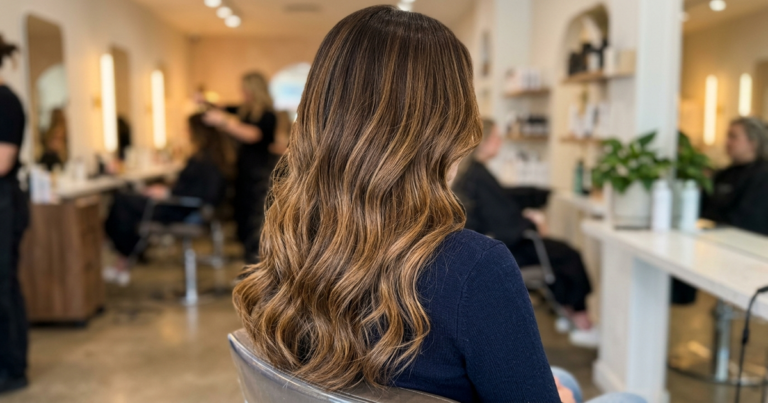 balayage cheveux châtain