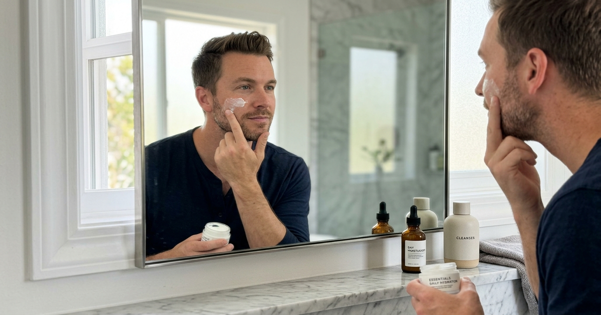 routine skincare homme