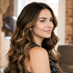 balayage caramel sur brune