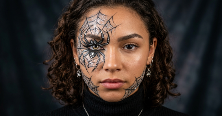 maquillage araignee halloween