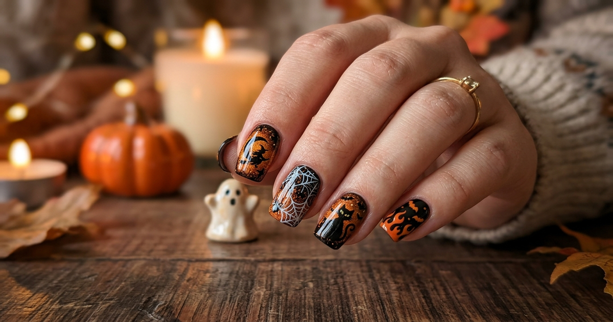 ongle halloween