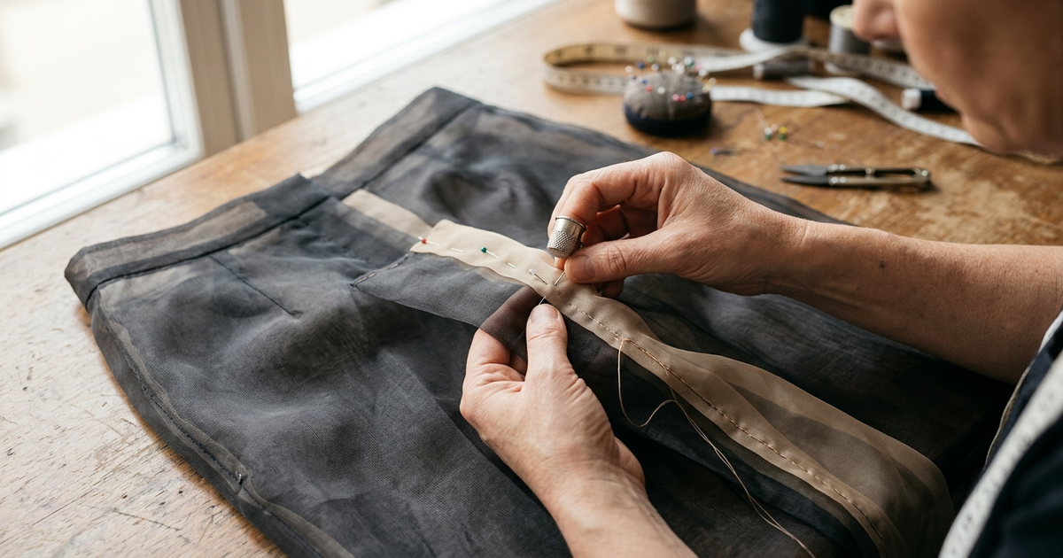 comment doubler un pantalon transparent