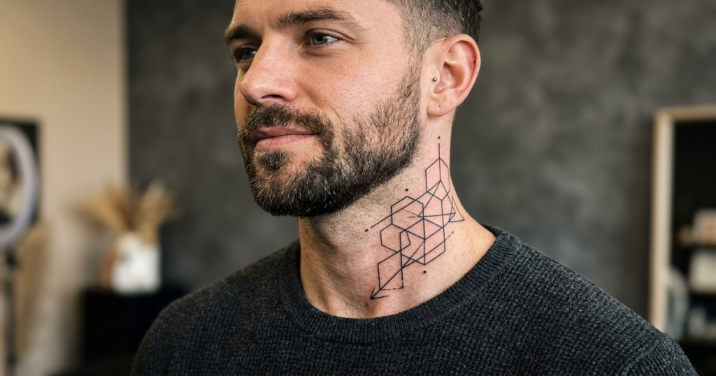 idées tatouage cou homme