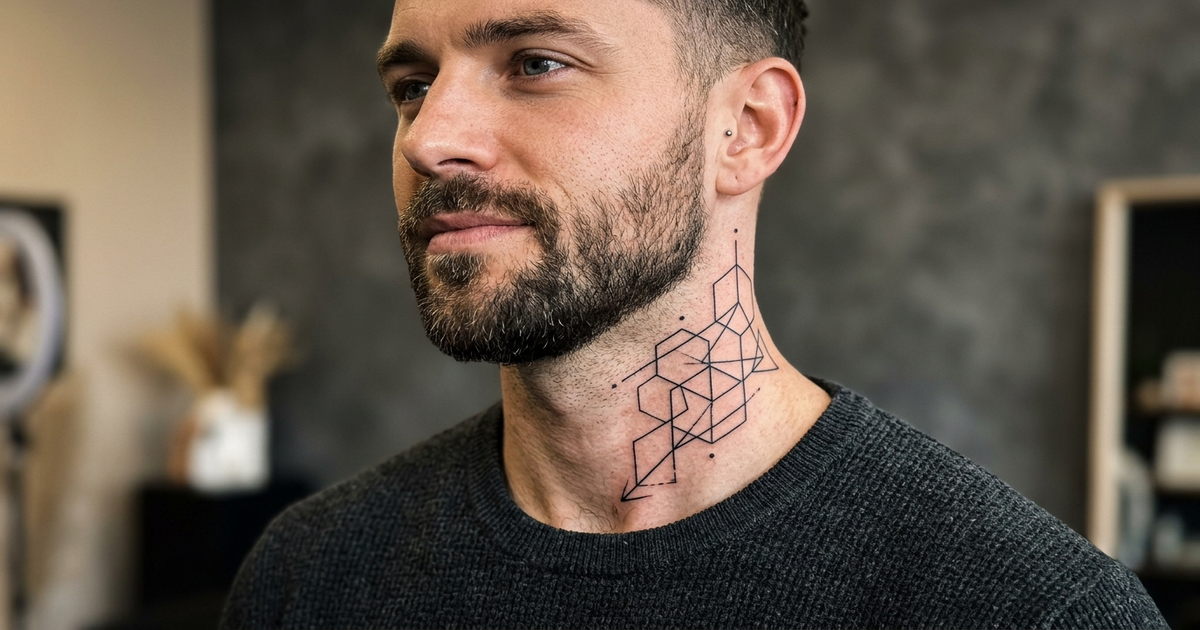 idées tatouage cou homme