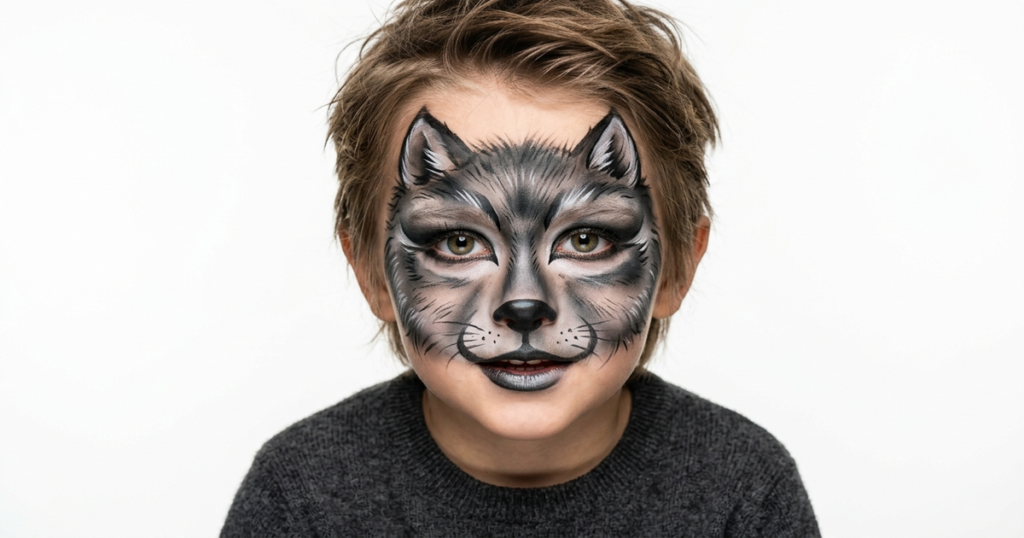 maquillage loup enfant facile rapide