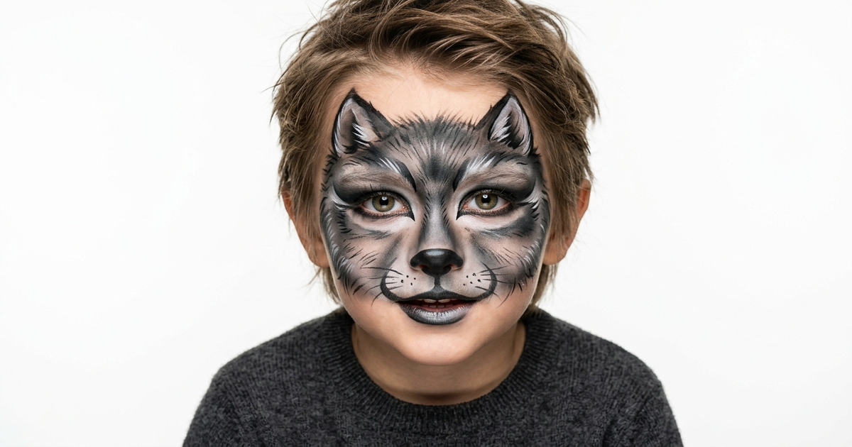 maquillage loup enfant facile rapide