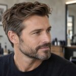 Portrait illustrant l’accord entre une coiffure et une barbe courte